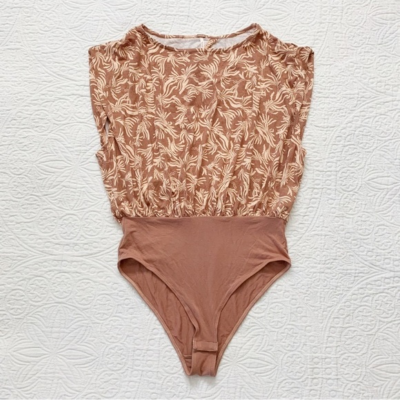 Free People Weekend‎ Bodysuit, Latte - Picture 1 of 6